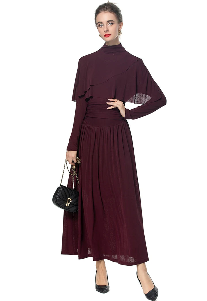 Elegant High-Waist Commuter Dress