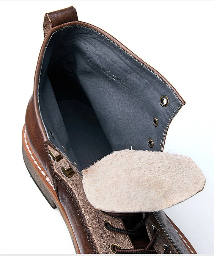 British Style Retro Thick Biker Boots