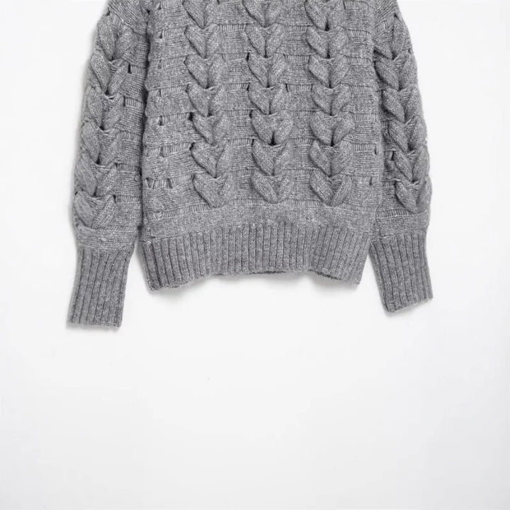 Casual Twisted String Knit Sweater
