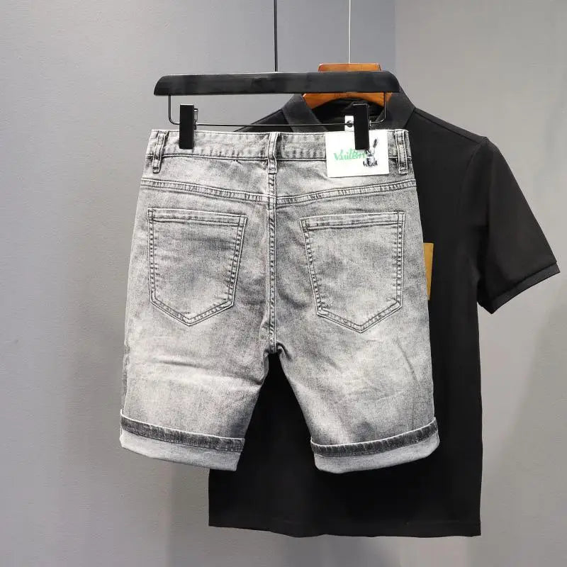 Stylish Rabbit Embroidery Shorts