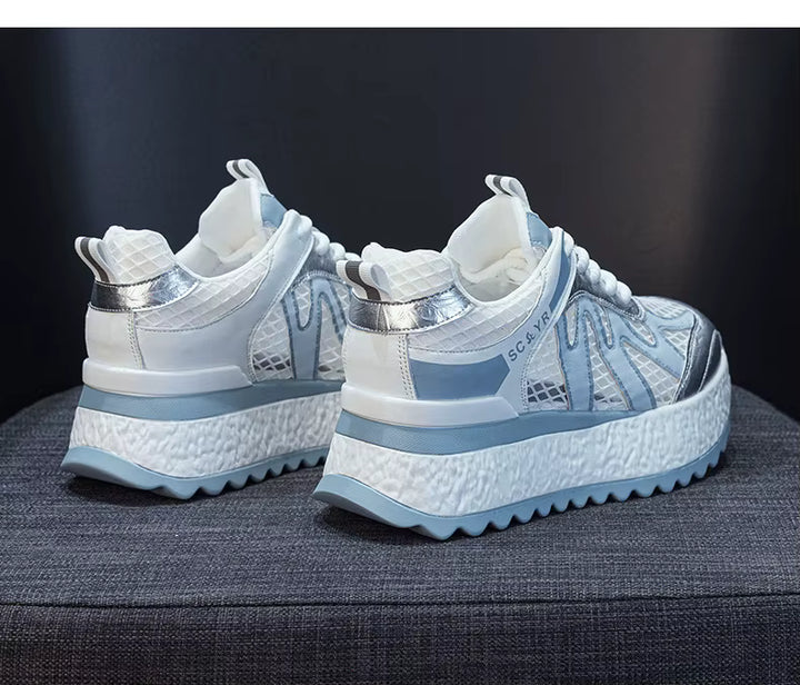 Elegant Height Increasing Mesh Sneakers