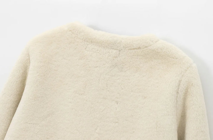 Classy Front Toggle Fur Coat