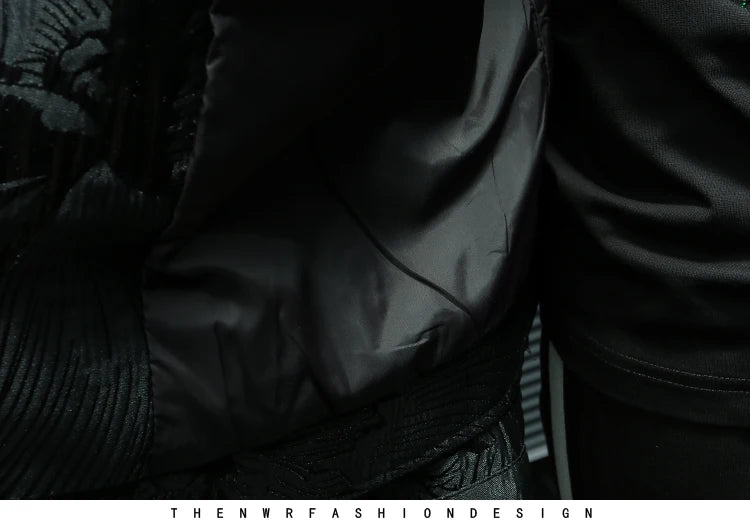 Trendy Streetwear Jacquard Jacket