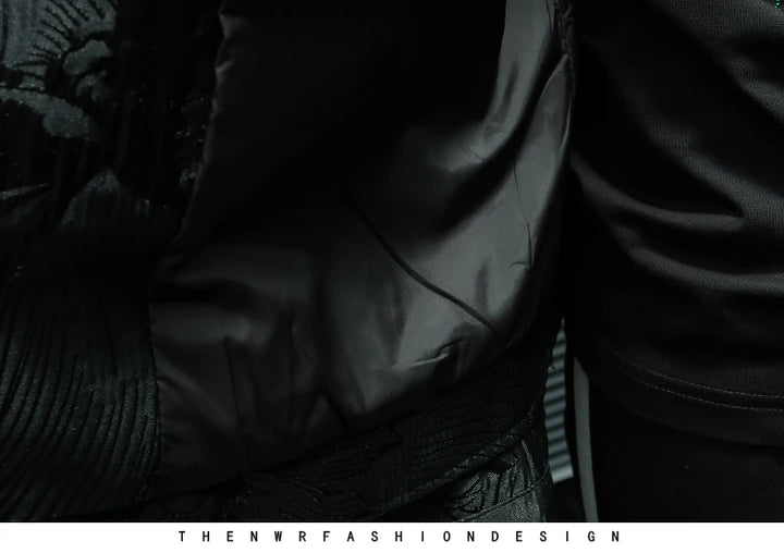 Trendy Streetwear Jacquard Jacket