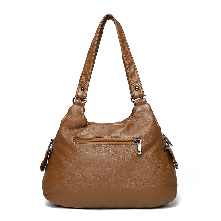 Refined Soft Leather Crossbody Bag