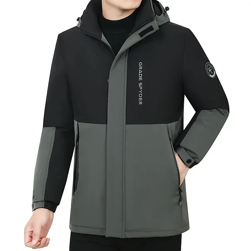 Refined Windproof Parka Jacket