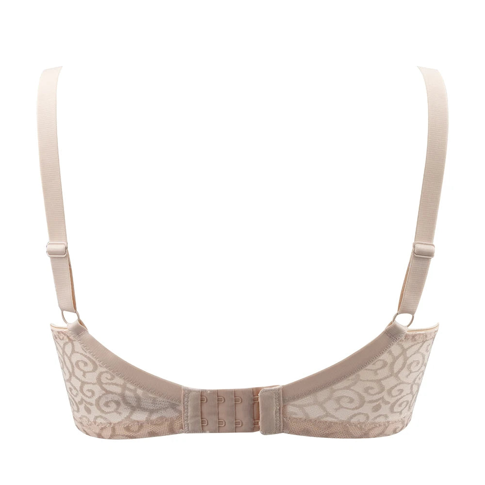 Comfortable Floral Mesh Ultra-thin Bra
