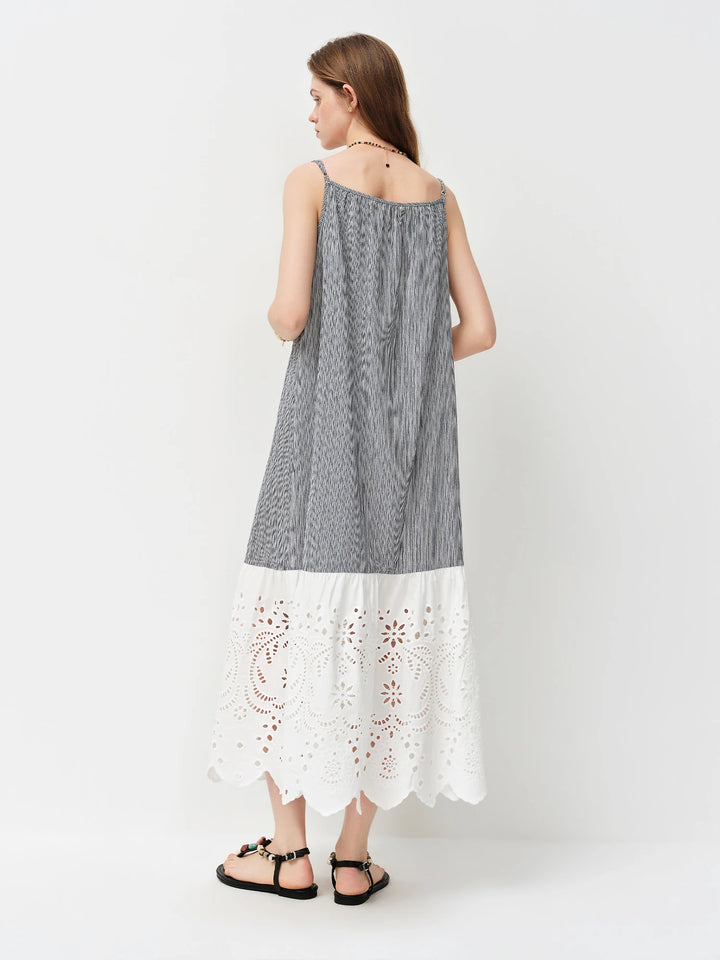 Stunning Linen Spaghetti Strap Maxi Dress