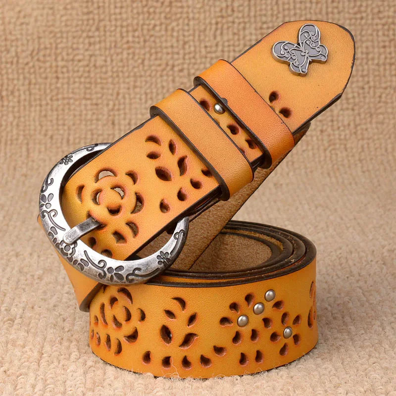 Luxury Hollow Out Rivet Belts