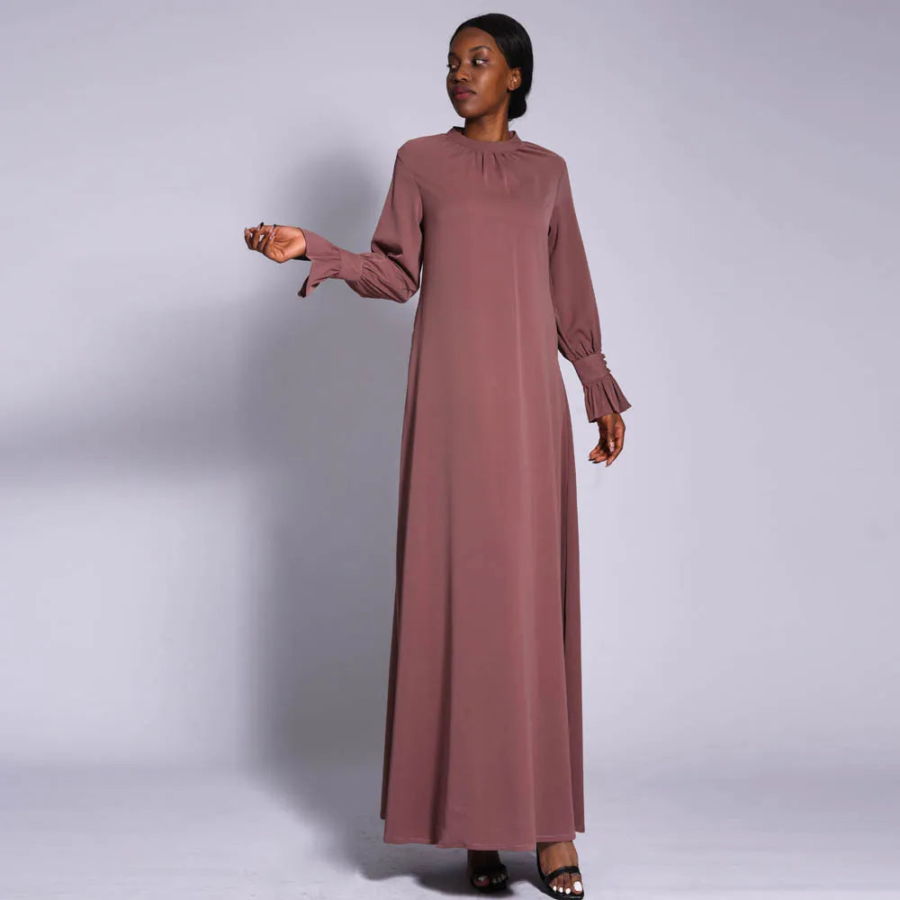 High Neck Moroccan Abaya