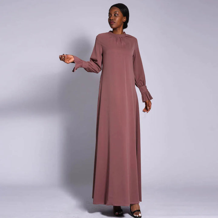 High Neck Moroccan Abaya