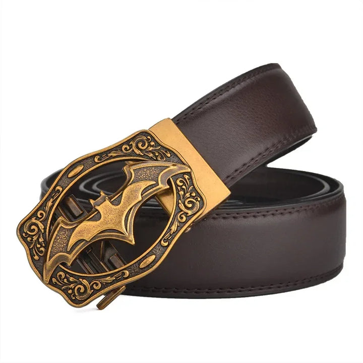 Genuine Leather Automatic Buckle Belt