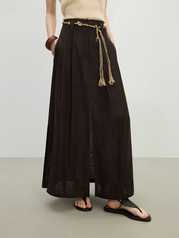 Casual Fluid Drape Lyocell Skirt