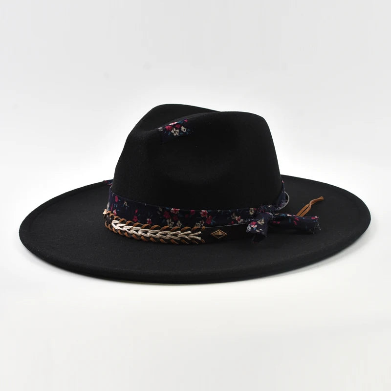 Dignified Wide-Brim Jazz Hat