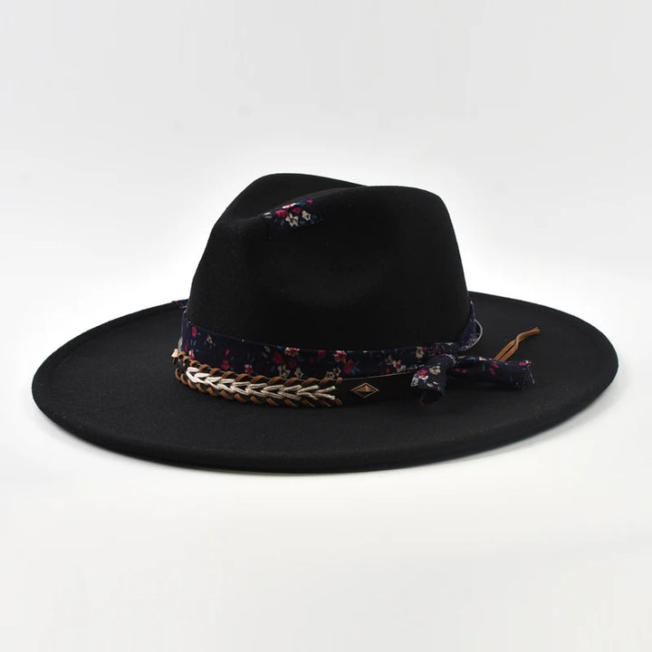 Dignified Wide-Brim Jazz Hat