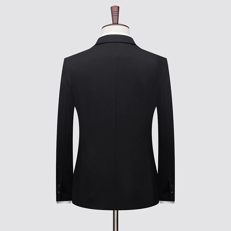 High-End Three-Piece Business Wool Suit