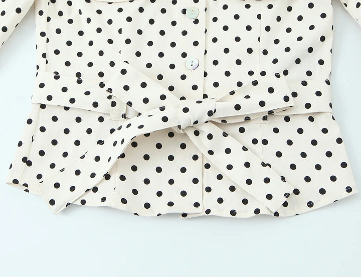 Stunning Polka Dots Crop Top