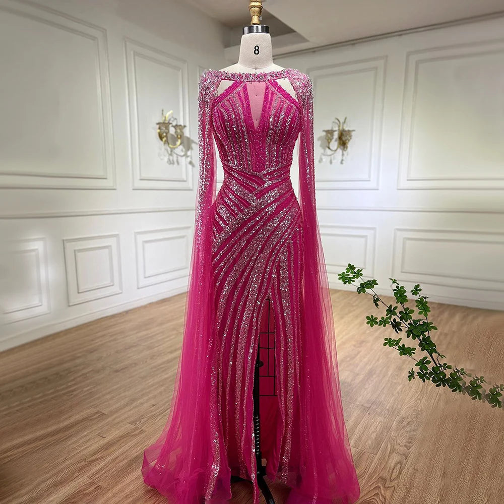 Luxury Sequins Trumpet Evening Gown