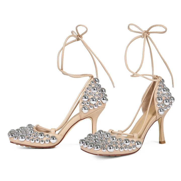 Charming Cross-Strap High Heel Sandals