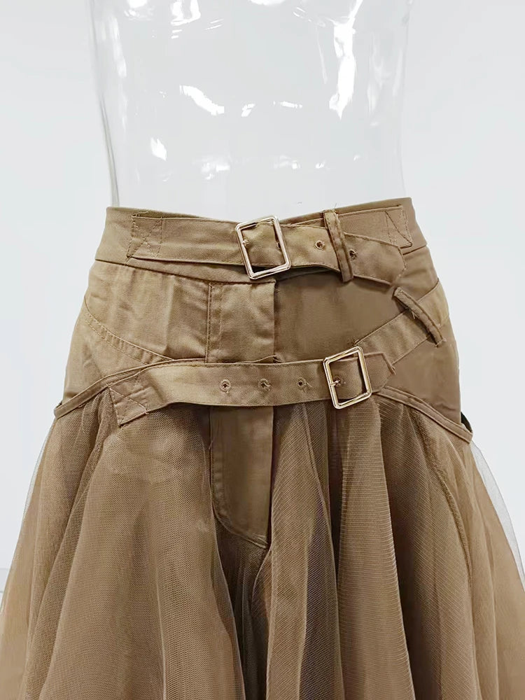Belt Mesh Skirts