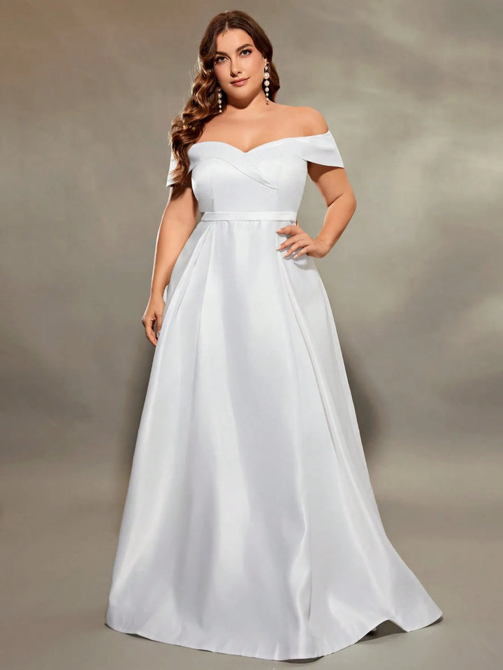 Stunning Satin Plus Size Women's Dress