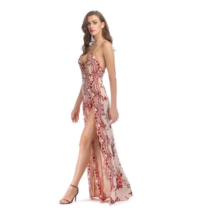 Split Off-the-Shoulder Prom Dress