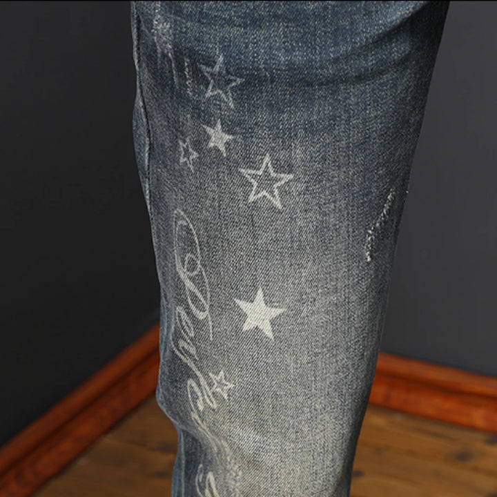 Fashionable Casual Denim Jeans Pants