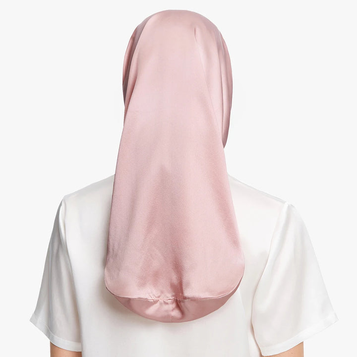 Elegant Long Silk Bonnet