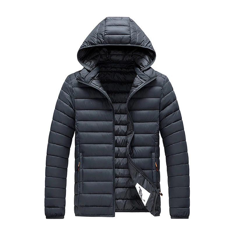 Warm Padded Slick Parka Coat