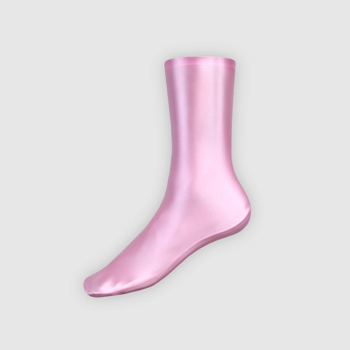 Luxury Glossy Satin High Tube Socks