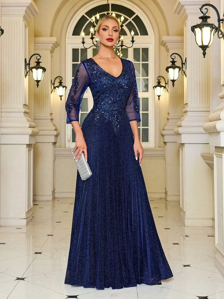 Luxury Glittery Mothe Of Bride Gown