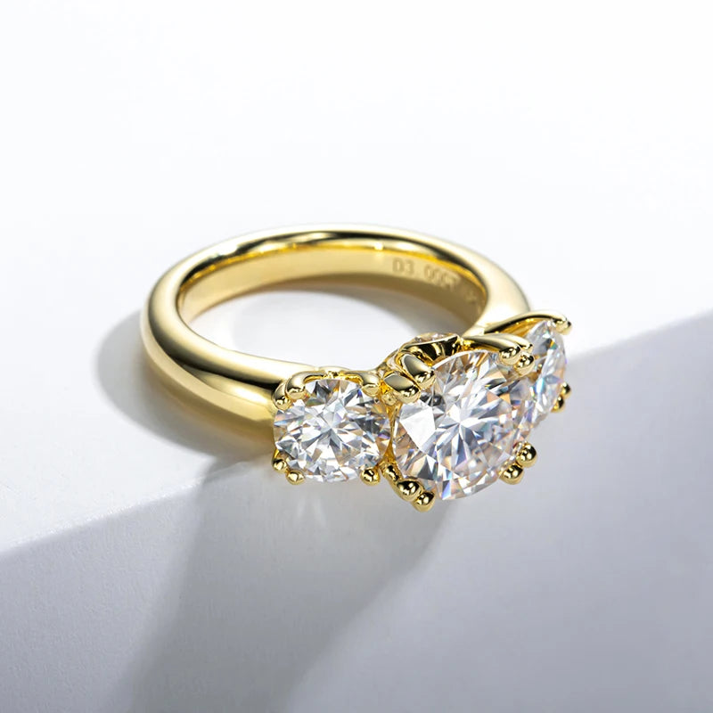 Stunning Three-Stone Engagement Ring
