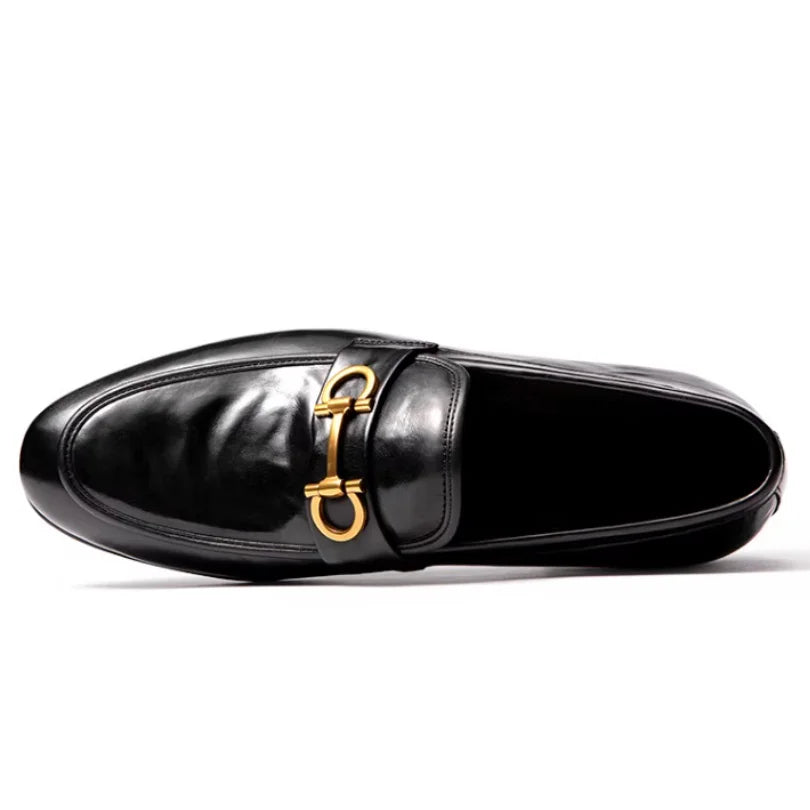 Stylish Genuine Leather Slip-On Loafers
