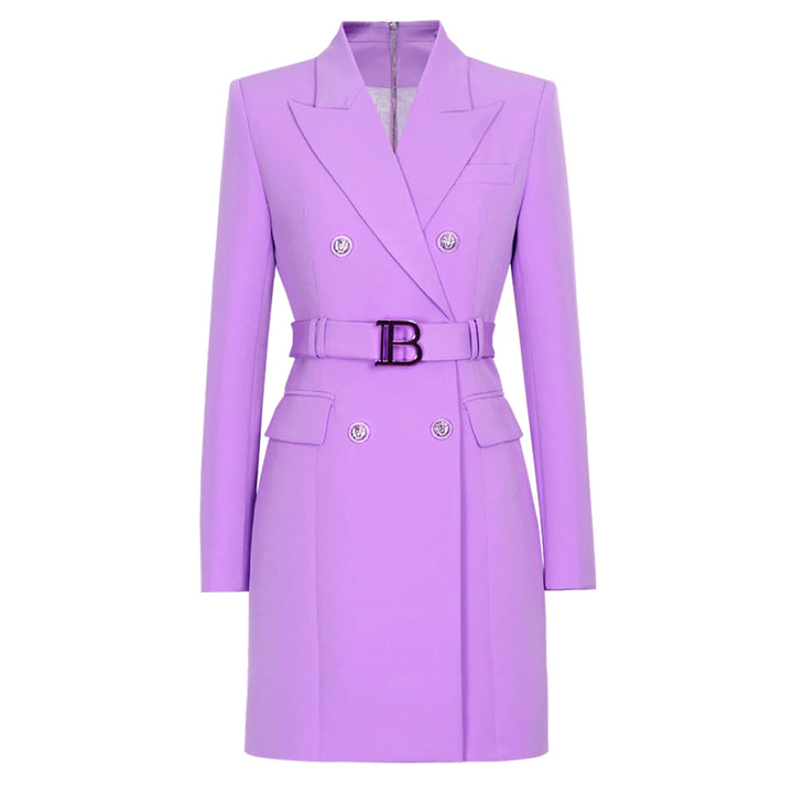 Keep You Accompanied Belted Blazer