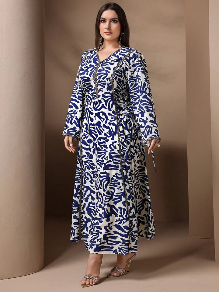 Elegant Diamond-Encrusted Maxi Dress