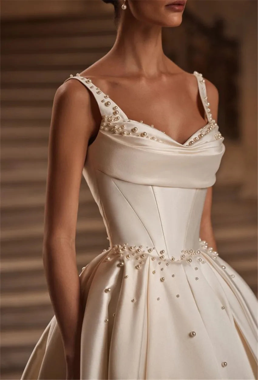 Robe de mariée en satin durable