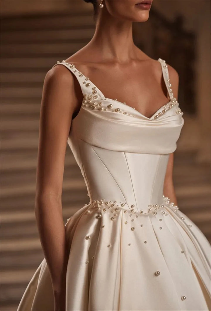 Robe de mariée en satin durable