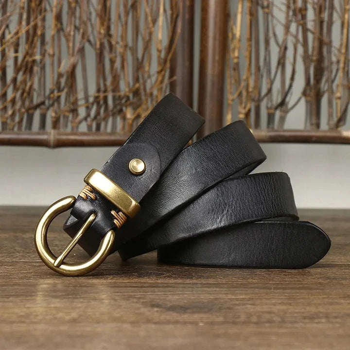 Pin Hook Real Cow Leather Belt