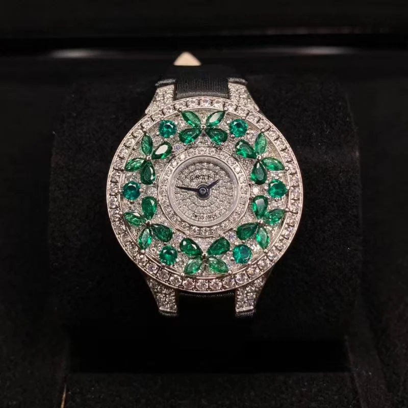 Elegant Colorful Jewel Wristwatch