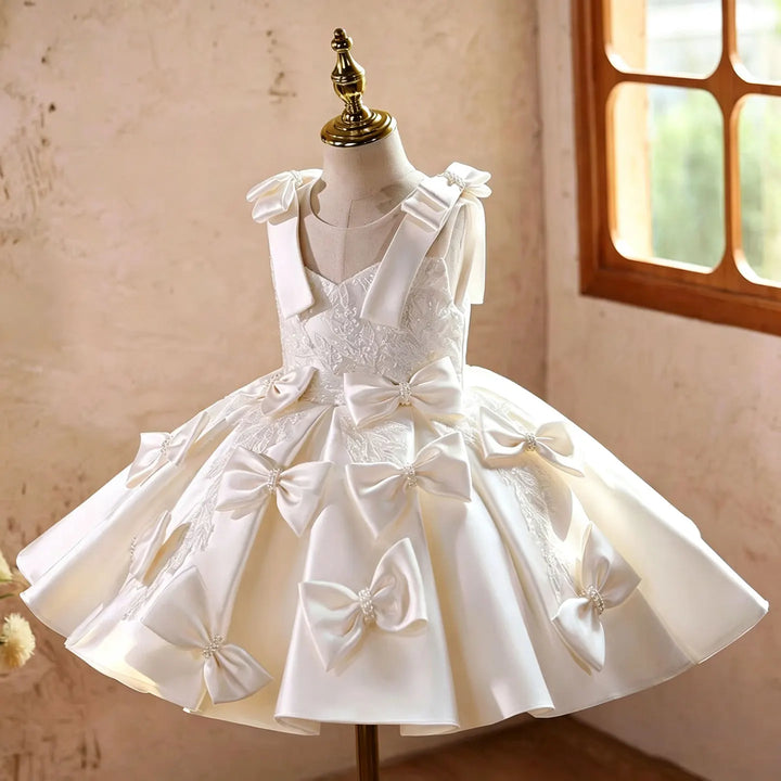 Luxurious Satin Bow Girl&