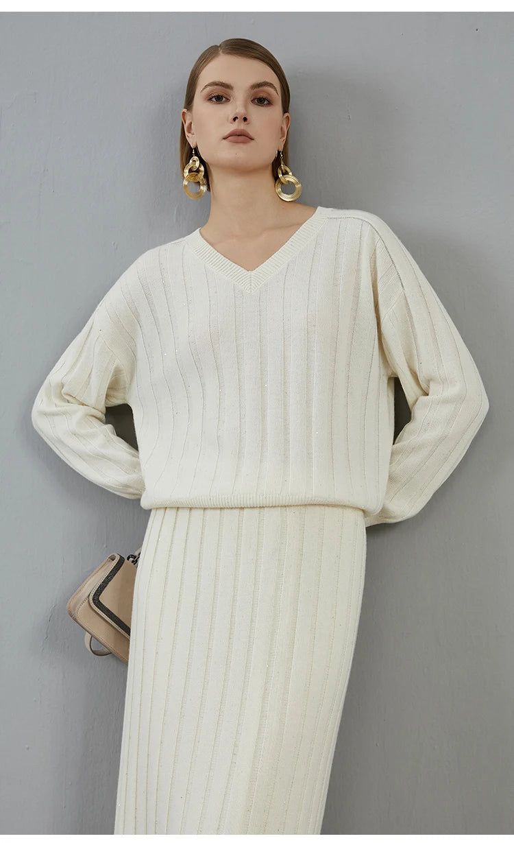 Luxury Cashmere Knitted Pullover Sweater