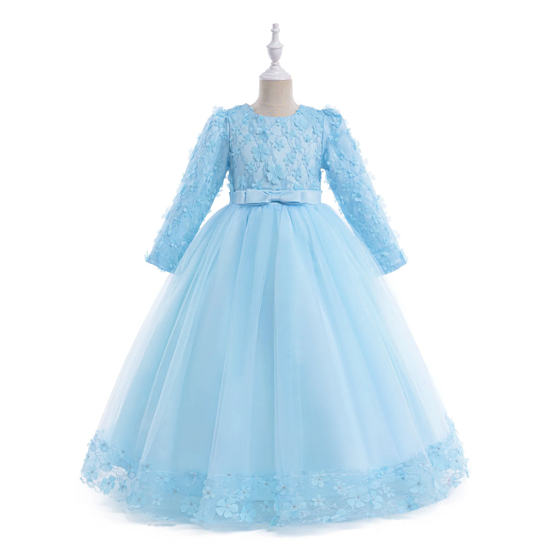 Elegant Long Sleeves Little Bridesmaid Dress