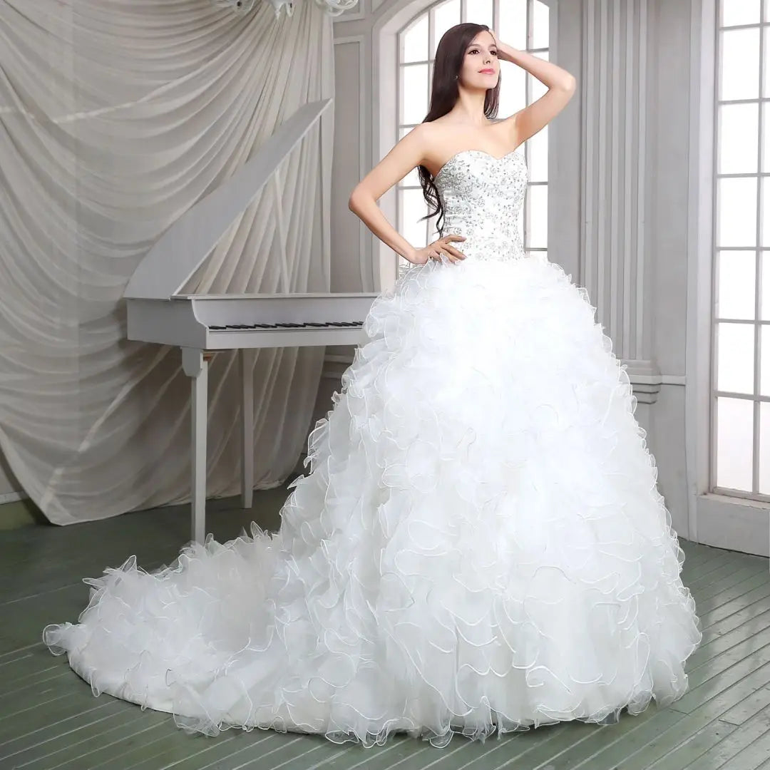 Modern Twist Ball Round Bridal Gown