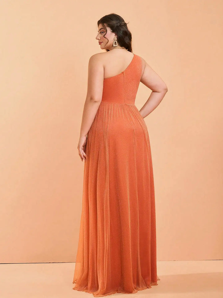 Charming One Shoulder Formal Gown