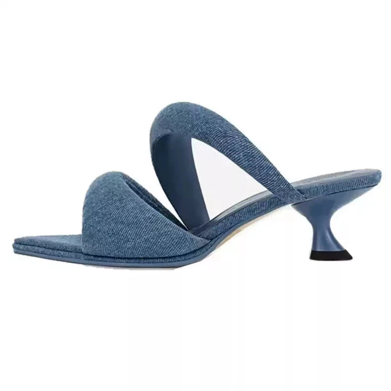 Sweet Pointed Toe High-Heel Slippers