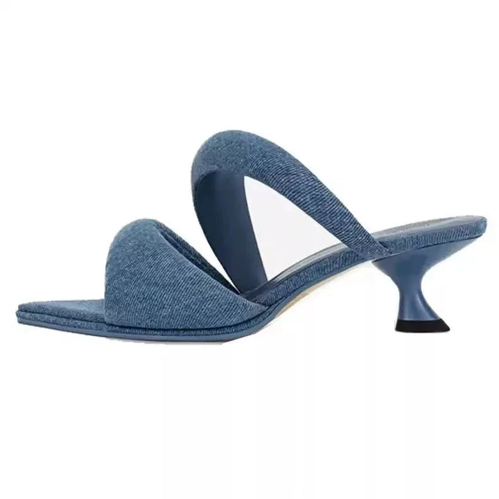 Sweet Pointed Toe High-Heel Slippers