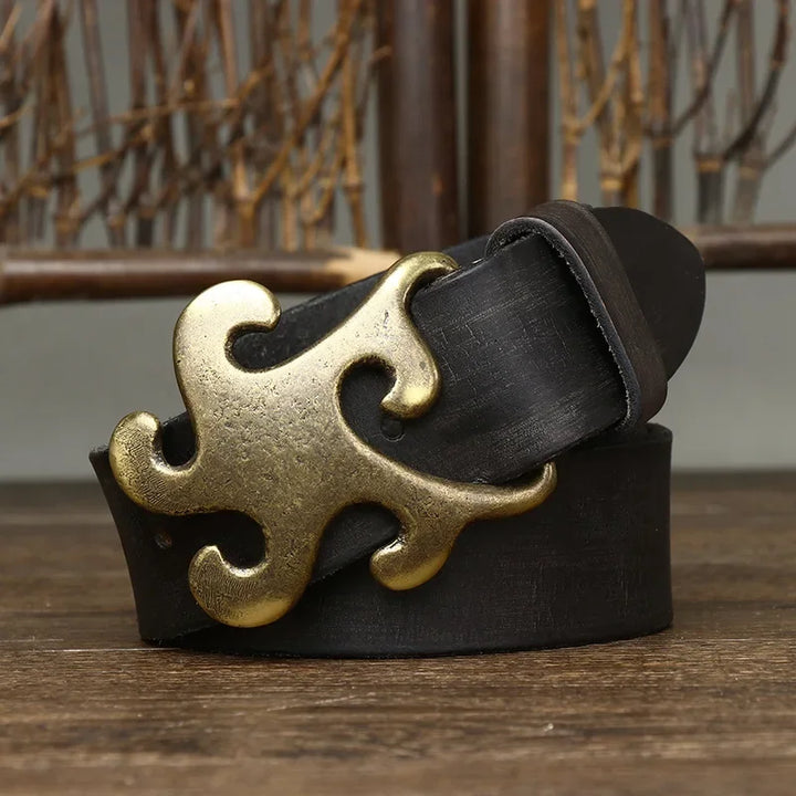 Stunning Smooth Brass Buckle Belts