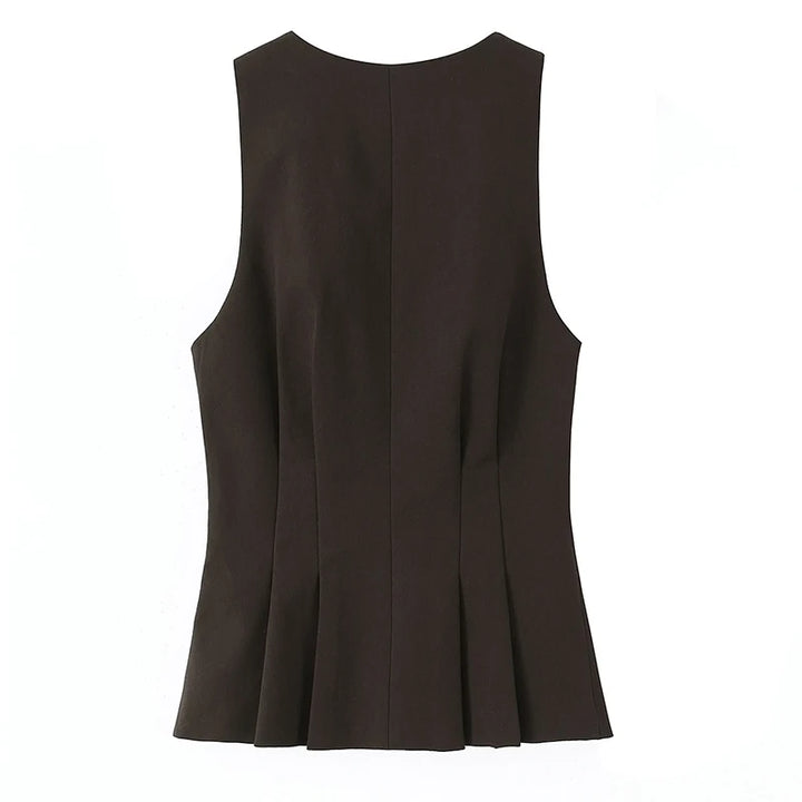 Luxury Off-The-Shoulder Vest