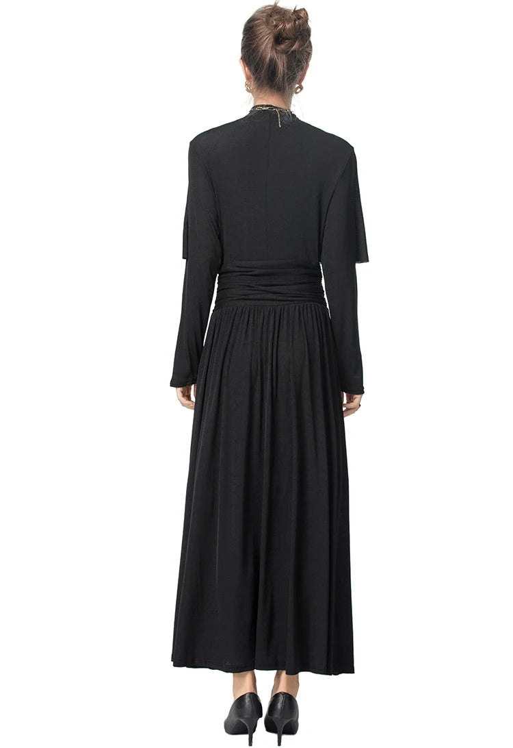 Elegant High-Waist Commuter Dress