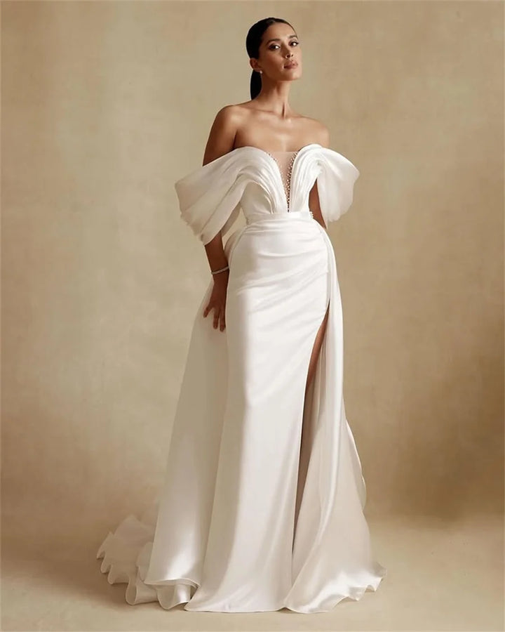 Stunning Off-Shoulder Women Wedding Dress